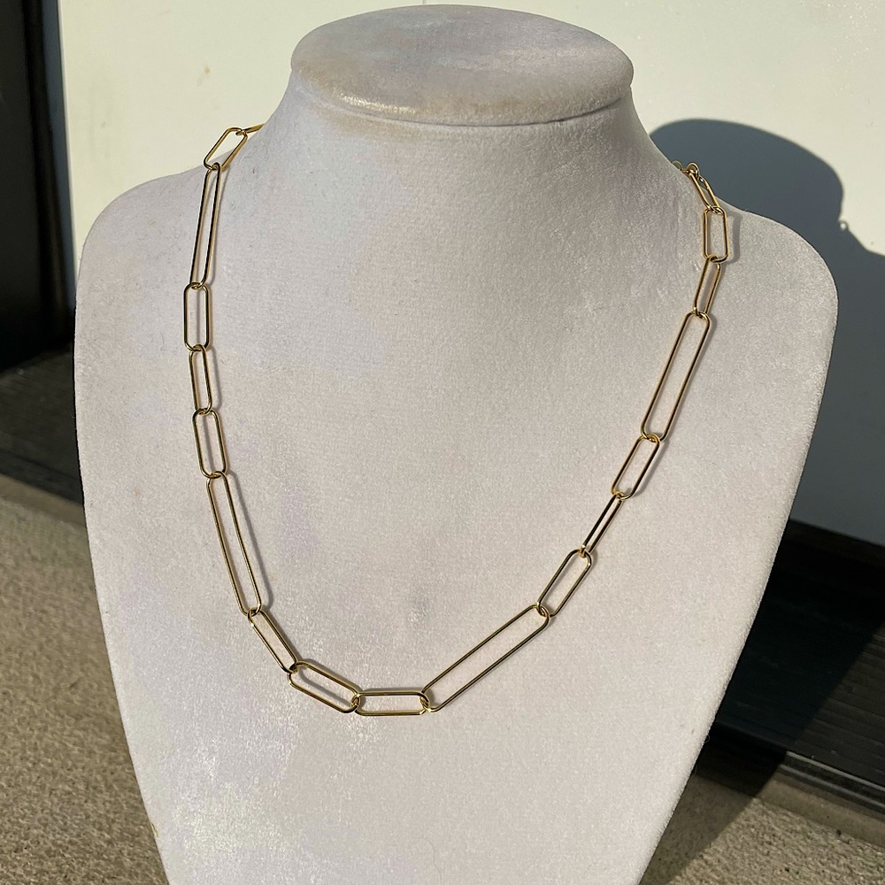 Sterling Paperclip Necklace